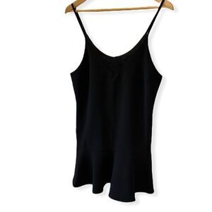 FOREVER21 Black Mini Spaghetti Strap Dress L